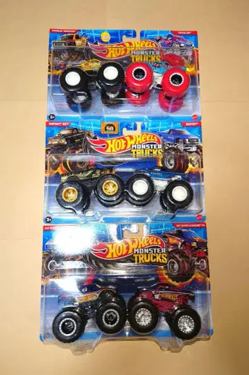 1/64 [ Hot Wheels 몬스터 트럭 2팩 ] 3세트