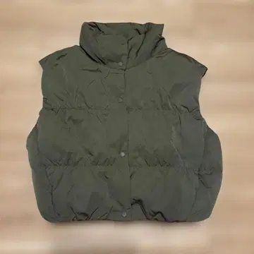 UNIQLO C 미니 다운 베스트 카키