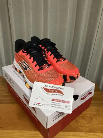 SKECHERS 아치 핏 피클볼 오렌지/블랙