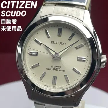 미사용 CITIZEN SCUDO 자동 와인딩 시스루 백 정품 SS 블레스
