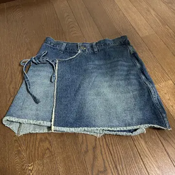 CIAOPANIC 랩 데님 미니 스커트