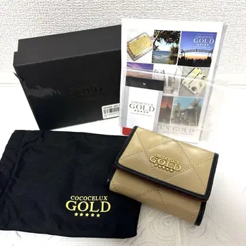 [새상품급] 코코세골드 가죽 3단 폴더형 지갑