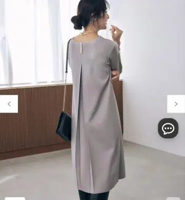 [ 앞뒤 착용 가능 워셔블 ] 펄 틸 니트 원피스