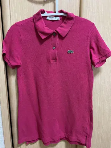 새상품급! LACOSTE 핑크 피케 셔츠 사이즈 34 PF958e