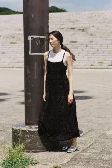 ZARA 프린지 가공 미디 기장 원피스