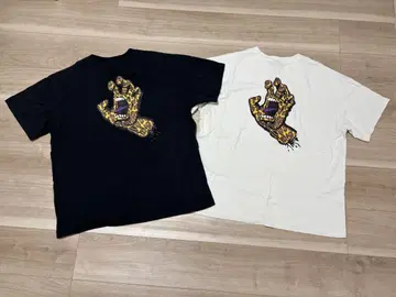 최신 가격 인하 산타크루즈 T셔츠 반팔 레오파 2장 세트 XL