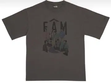 timelesz FAM 티셔츠 차콜 그레이