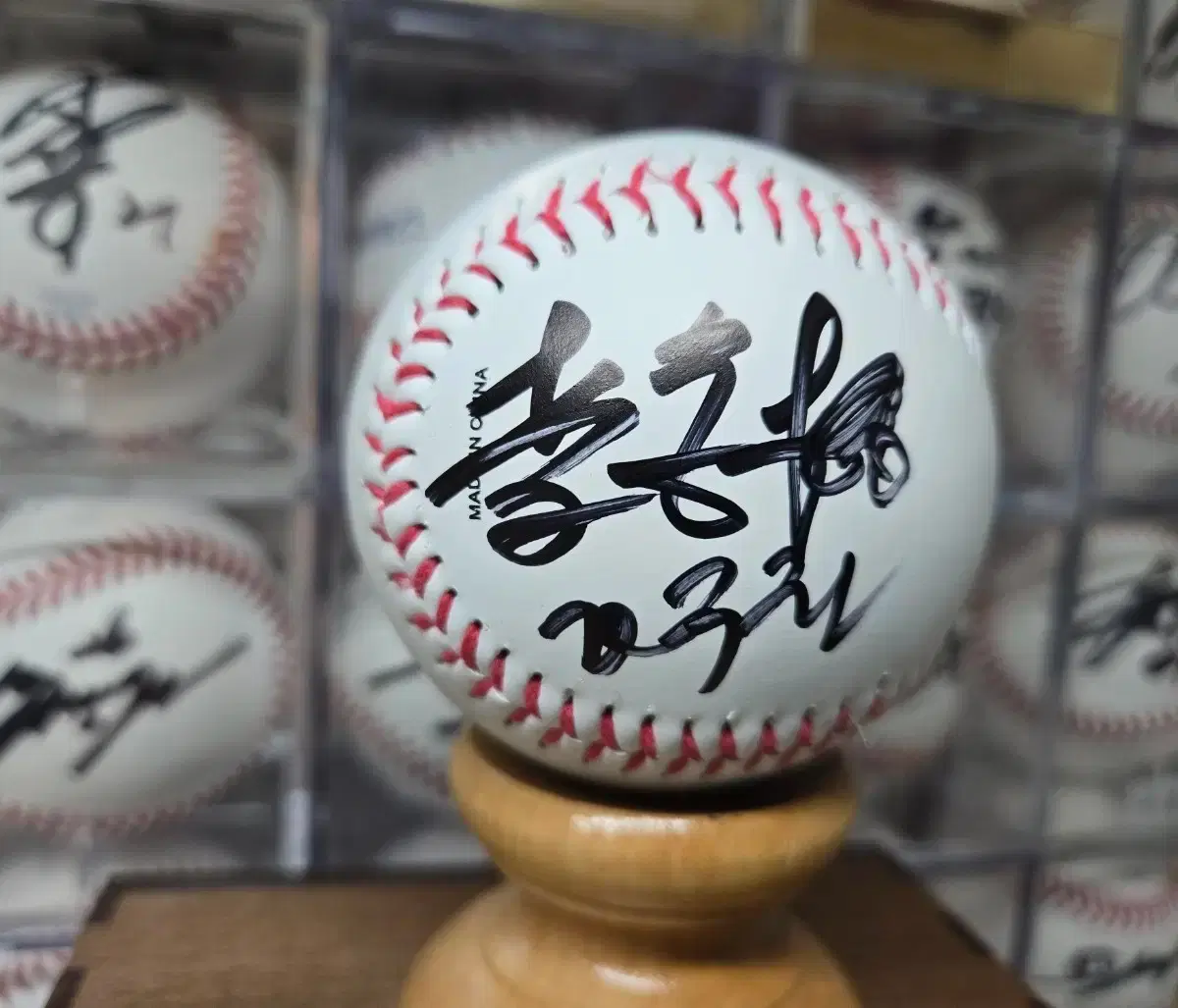 Flame Baseball Lee Taek-geun Kim Jae-ho Kim Moon-ho signed ball 5