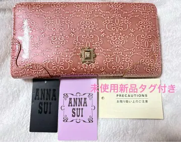 새상품 ANNA SUI 안나수이 루미 라운드 지퍼 장지갑 핑크