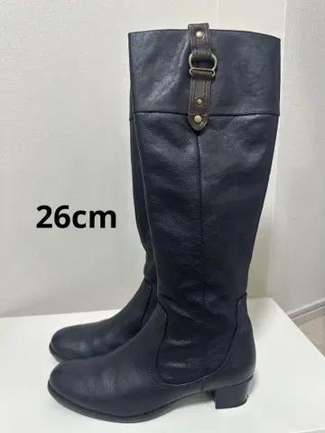 히미코 블랙 롱 부츠 26cm
