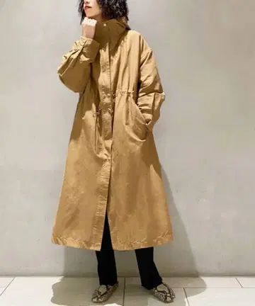 저널 스탠다드 후드 코트 w 개더 후드 코트 봄 가을 아우터