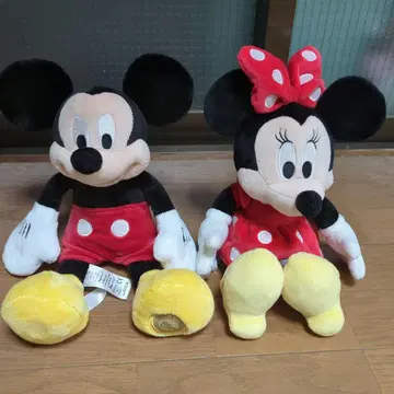 미키 & 미니 봉제 인형 세트 약 30cm