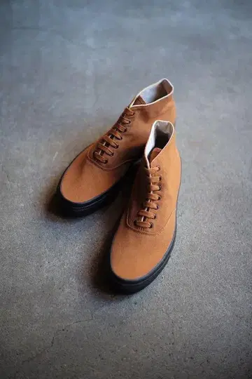ANATOMICA x WAKOUWA 하이컷 스니커즈 브라운 26cm