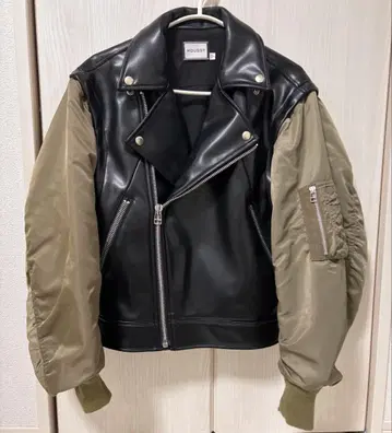 MOUSSY FAUX LEATHER DETACHABLE 자켓