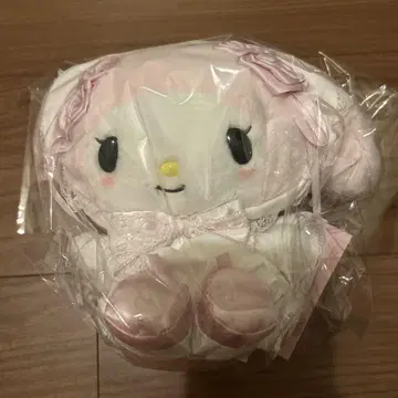 마이멜로디 봉제 인형 화이트 프릴 디자인 산리오 새상품