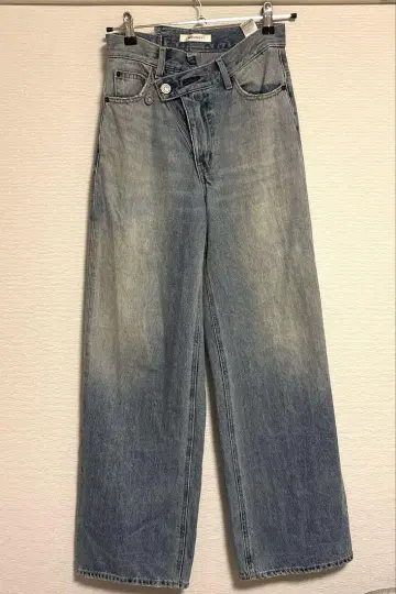 MOUSSY 라이트 블루 와이드 레그 데님