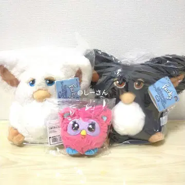 FURBY 퍼비 롤 페이퍼 홀더 2개 & 마스코트 핑크 1개