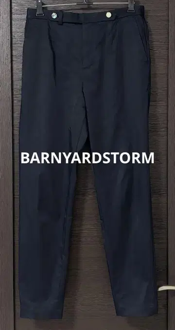 BARNYARDSTORM 팬츠 네이비 테이퍼드 팬츠 오피스 출퇴근