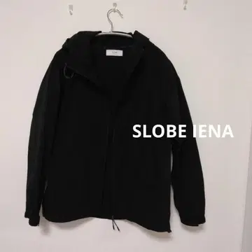 SLOBE IENA 블랙 나일론 후드티