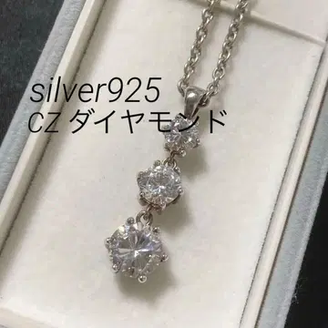silver925 큐빅 지르코니아 목걸이