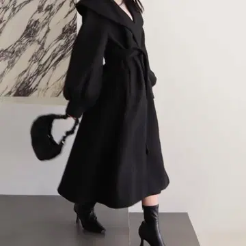 MIIA 미아 Thx Happy Set 숄카라 코트