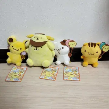 폼폼푸딩 딸기신문 638호 콜라보레이션 봉제 인형 4종