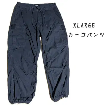 XLARGE 카고 팬츠 블랙 여성용 남성용 가을 [ 사진 추가 가능 ]