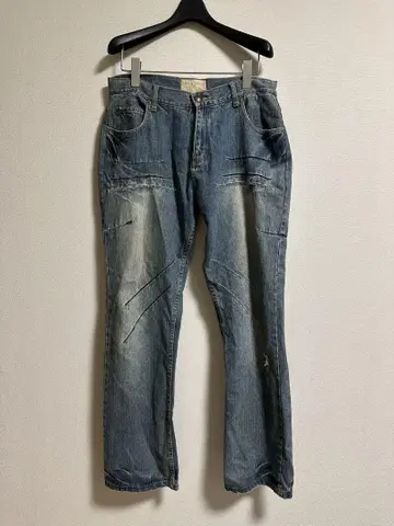데미지 데님 팬츠