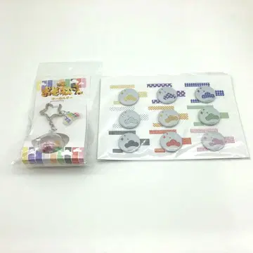 영화 오소마츠 6쌍둥이 키링 & 캔 배지 세트 (9개입)