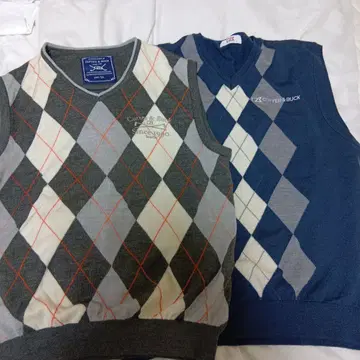 Cutter & Buck 아가일 베스트 2장 세트