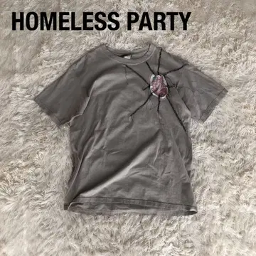 HOMELESS PARTY 홈리스 파티 티셔츠 아이보리