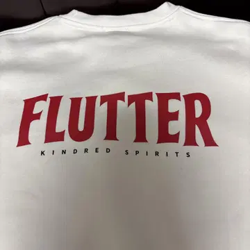 FLUTTER/플러터 빅 실루엣 오리진 로고 맨투맨 L