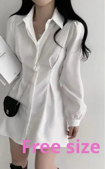 A라인 원피스 긴팔 셔츠 원피스