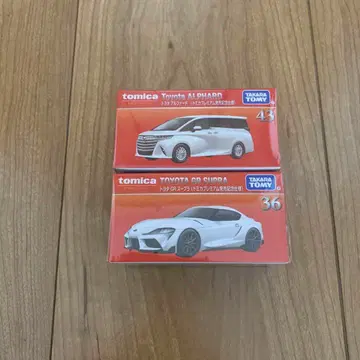 토미카 프리미엄 도요타 알파드 GR 수프라 발매 기념 사양 2대 세트