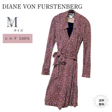 새상품급 DIANE VON FURSTENBERG 실크 랩 원피스 2