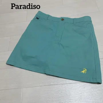 파라디조 골프웨어 스커트 로고 프린트 이너 팬츠 청록색