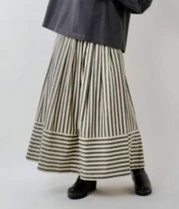 [ MAGALI ] 워시드 코튼 린넨 앤티크 스커트