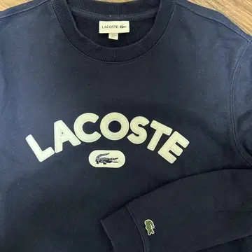 라코스테 LACOSTE 맨투맨 로고 네이비