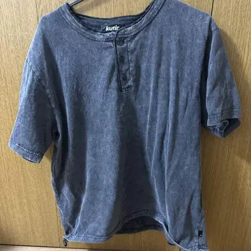 쿠티르 헨리넥 T셔츠 그레이