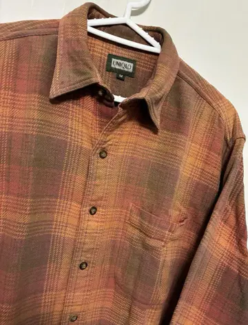 옴브레 체크 플란넬 셔츠 tatoo studio yamada 팬 레드