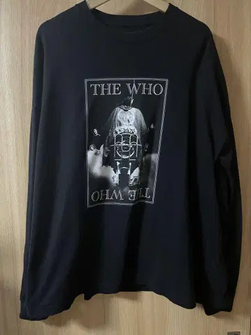 THE WHO 블랙 긴팔 티셔츠