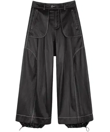 nutemperor WIDE PU leather pants