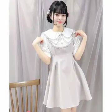 ROJITA 레이스 리본 카라 원피스