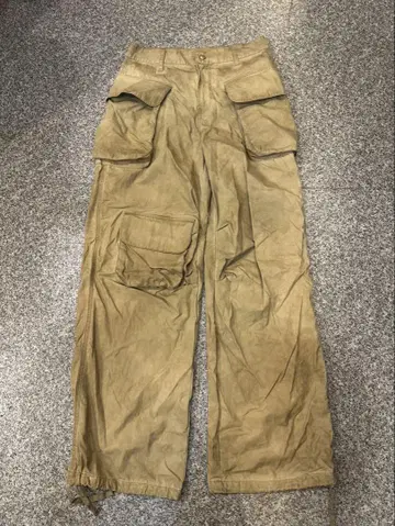 H&M 가공 카고 팬츠 오버 다이 가먼트 다이