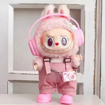 핑크색 교체용 의상 아웃핏 봉제 인형 4세트 핑크