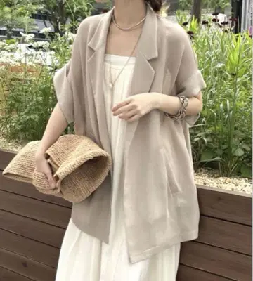 DouDou 메쉬 반팔 자켓