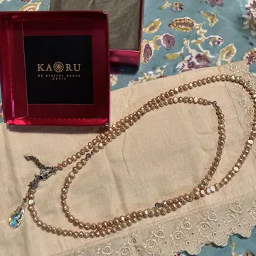 KAORU 롱 목걸이 베이지