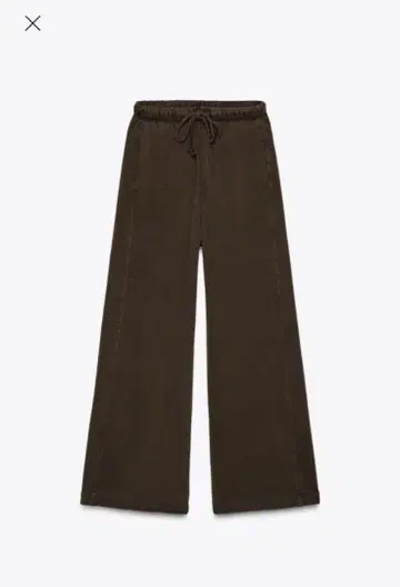 ZARA 스트레이트 레그 플러시 팬츠 S