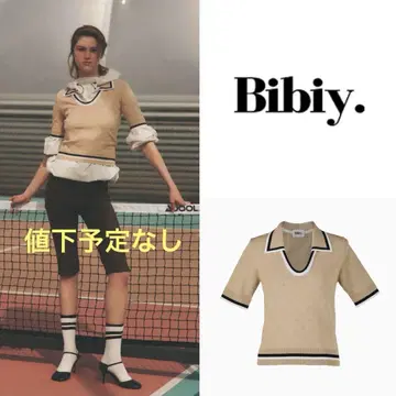 가격 인하 예정 없음 Bibiy. 반팔 니트