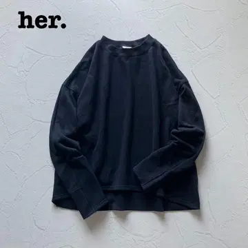 새상품급 her. 하드 도트 맨투맨 트레이닝복 크루넥 풀오버